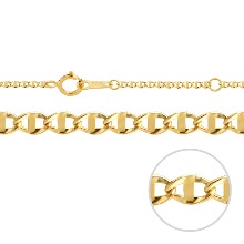 SDR SOLID FLAT MARINER CHAIN NECKLACE